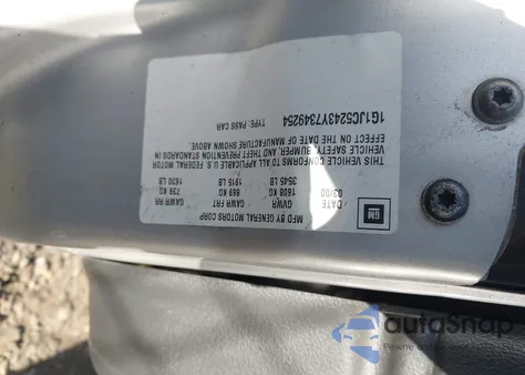 2000 Chevrolet Cavalier from USA, damaged, VIN 1G1JC5243Y7349254